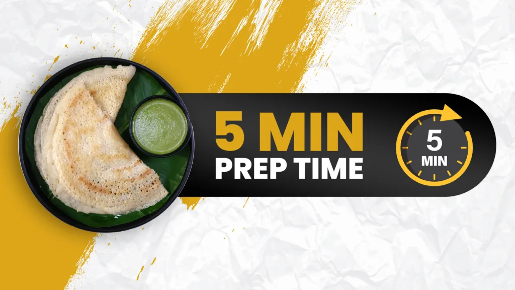 5 minute prep time
