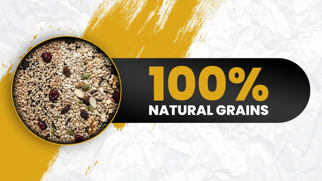 100% natural grains
